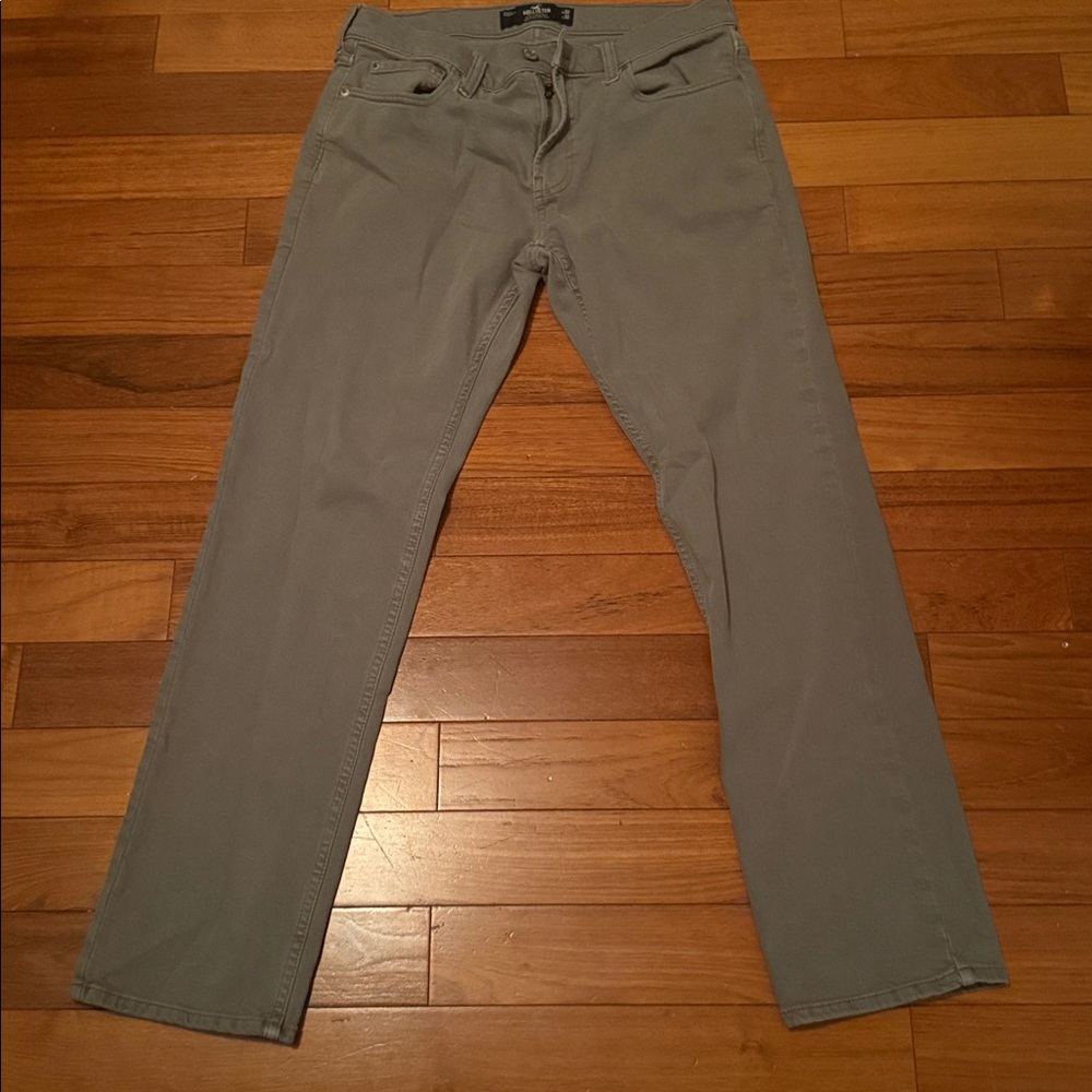 Hollister Gray Slim Straight Jeans